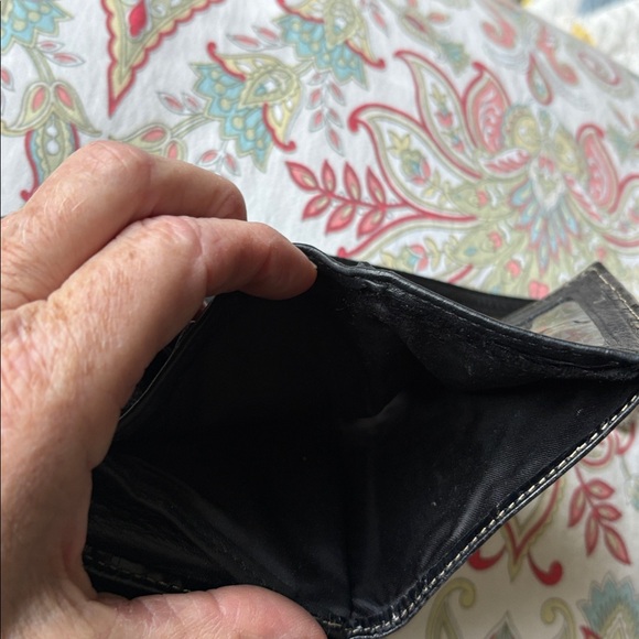 Brighton Black Embossed Wallet with Belt - Picture 4 of 6